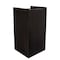 Alpine Industries Black 40 Gallon Wood Receptacle Enclosure with Drop Hole and Tray Shelf ALP476-BLK - alternate 5
